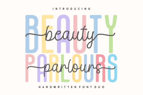 Beauty Parlours Duo: A Handwritten Font Duo for Campaign Creatives