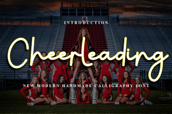 Cheerleading Font: A Playful Script for Crafters