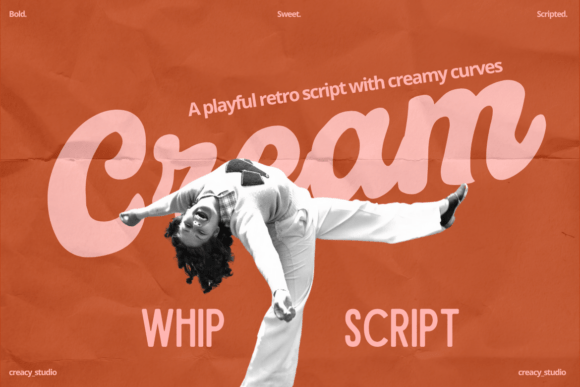 Cream Whip: A Retro Script Font with Editorial Warmth