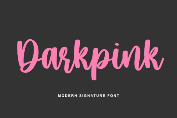 Darkpink: A Playful Script Font That Strengthens Business Branding