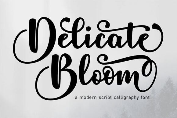 Delicate Bloom: An Elegant Typeface for Editorial Design