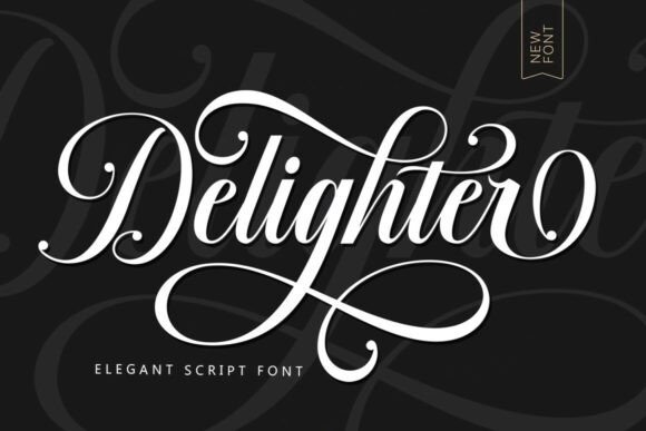 Delighter, An Elegant Script Typeface For Makers