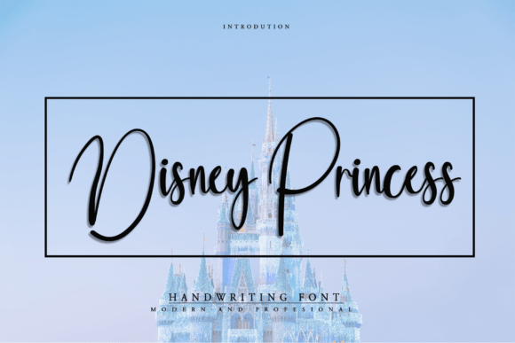 Disney Princess Typeface: Sweet Script for Baby Campaigns