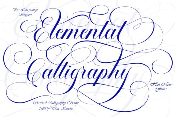 Elemental Calligraphy: A Modern Script Font for Marketers