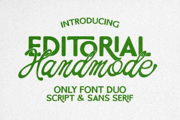 Handmode Editorial Duo: A Font Pair Built for Friendly Brands