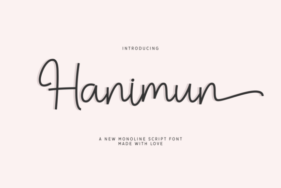 Hanimun Font: A Delicate Script for Editorial Projects