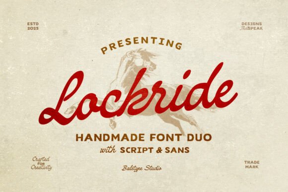 Lockride Font Review: A Vintage Typeface for Campaign Design