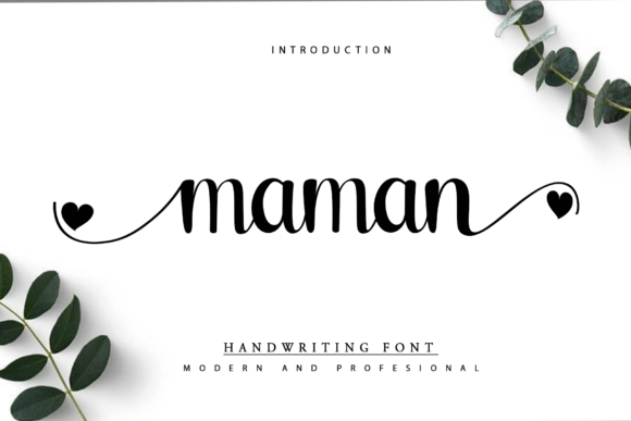Maman: A Refined Handwritten Font for Editorial Design