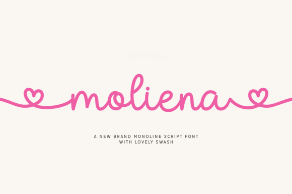 Moliena Font: A Sweet Script for Makers