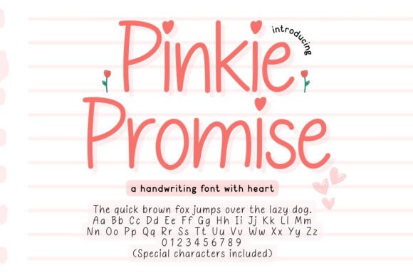 Pinkie Promise: A Whimsical Handwritten Font