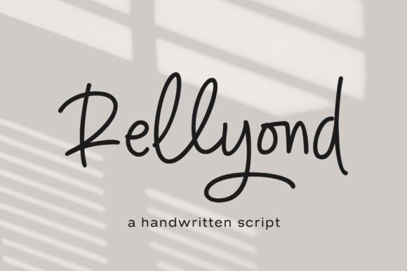Rellyond: A Refined Handwritten Font for Branding Projects