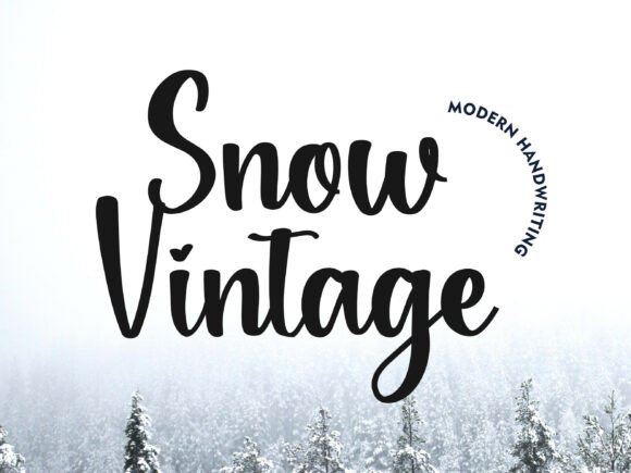 Snowvintage Typeface for Crafters & Handmade Sellers