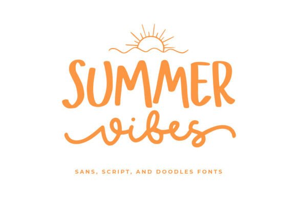 Summer Vibes Trio Font: A Playful Typeface for Makers
