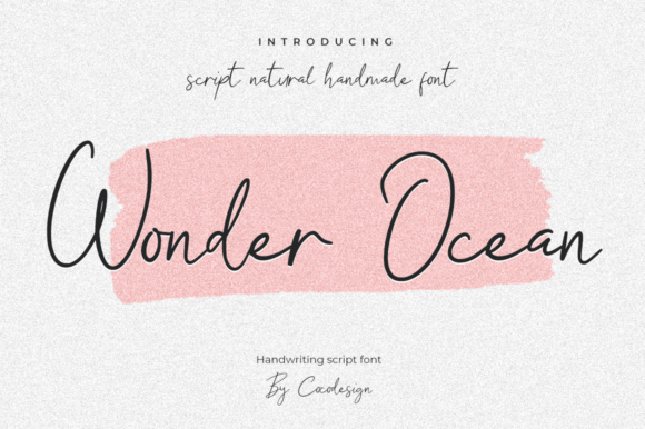Wonder Ocean: The Script Typeface That Elevates Your Brand