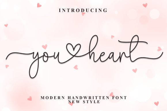 You Heart: A Script Font That Feels Like Home for Handmade Products