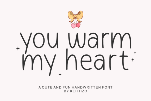 You Warm My Heart: A Handwritten Font Full of Editorial Warmth